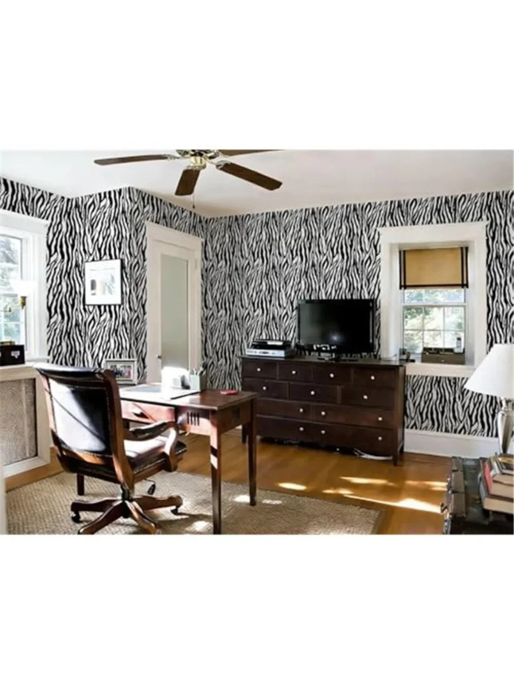 Zebra Print Peel Stick Wallpaper Black White Animal Print Self Adhesive